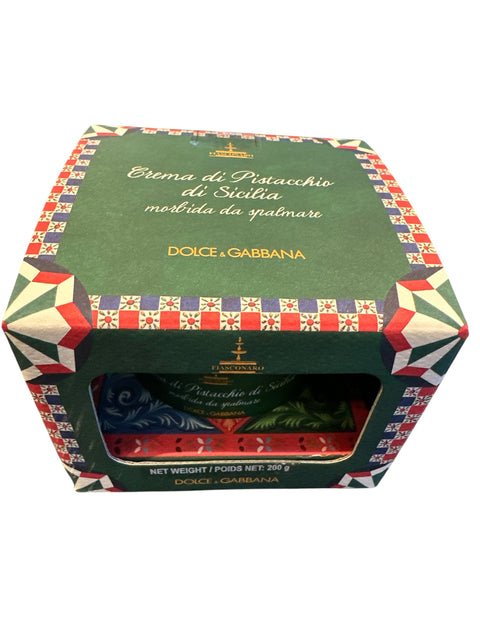 Crème de pistache sicilienne Fiasconaro Dolce et Gabbana 200 gr dan Boîte