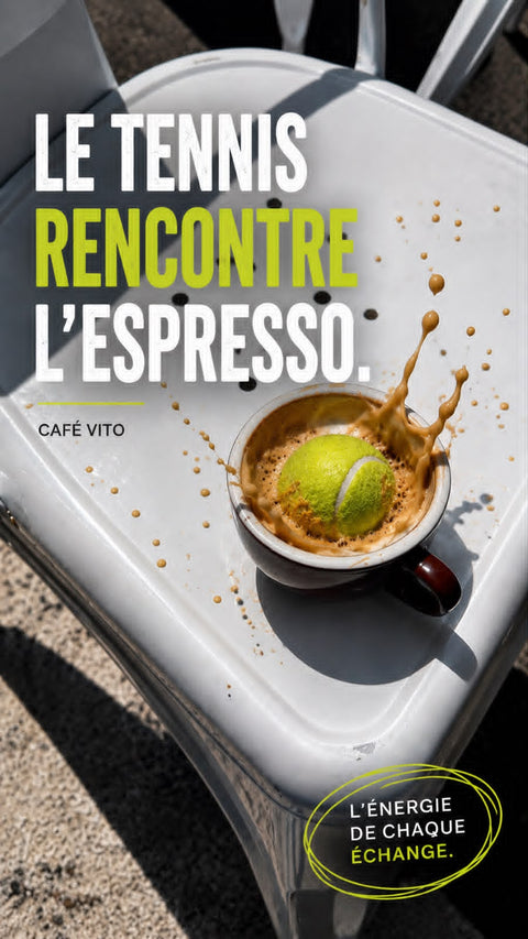 Le Mélange Officiel de Tennis par Café Vito-Official Tennis Blend by Café Vito